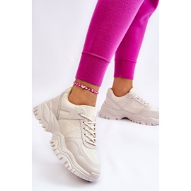 PG1 Modische Sportschuhe Sneakers Creme Frezio beige 2