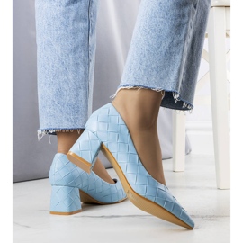 BM Blaue Pumps mit Absatz von Migne 2