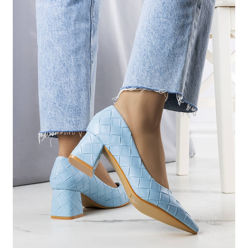 BM Blaue Pumps mit Absatz von Migne 2