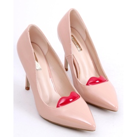 Original-Heels mit Lippen 5801-35es-1 Rosa beige 1