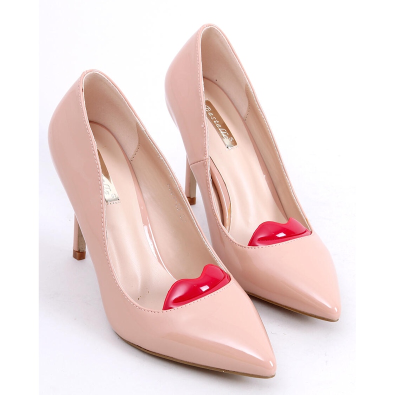 Original-Heels mit Lippen 5801-35es-1 Rosa beige 1