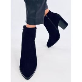 Backsteinstiefel mit breiten Absätzen TX-1873 Orange rot 1