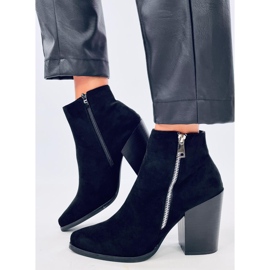 Backsteinstiefel mit breiten Absätzen TX-1873 Orange rot 2