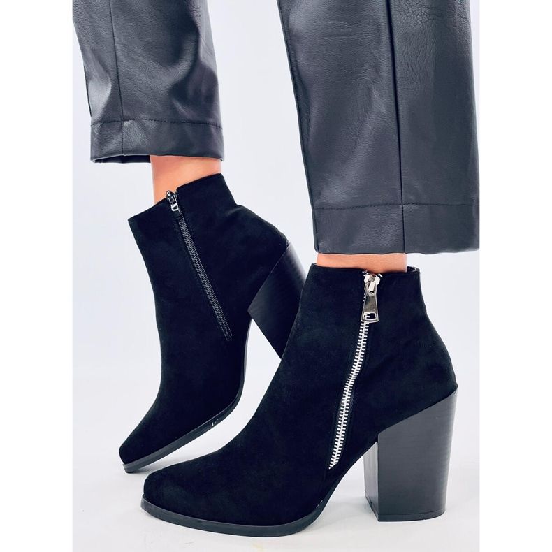 Backsteinstiefel mit breiten Absätzen TX-1873 Orange rot 2