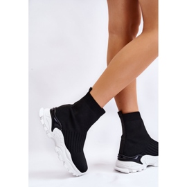 BM Sportschuhe mit hoher Socke für Damen Schwarz Jovie 2