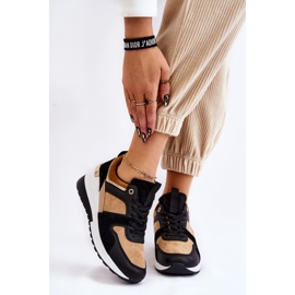 PG1 Classic Wedge Sneakers Beige und Schwarz kollidieren 1