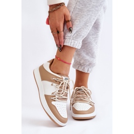 BM Classic Double Lace-up Sneaker für Damen Weiß-Beige Jella 1