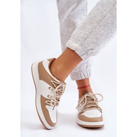 BM Classic Double Lace-up Sneaker für Damen Weiß-Beige Jella 2