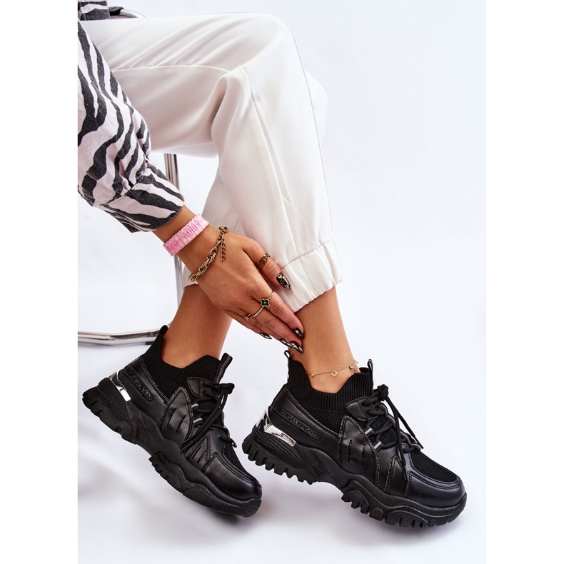 BM Damen Socken Slip-On Sportschuhe Schwarz Berna 1