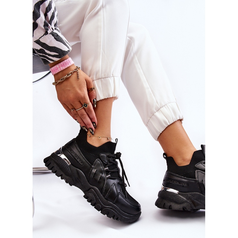 BM Damen Socken Slip-On Sportschuhe Schwarz Berna 2