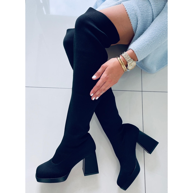 PA1 Hochhackige Stiefel von Hilary Black schwarz 1