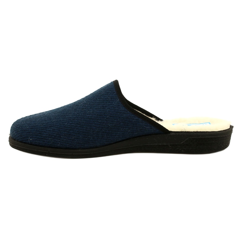 Befado Herrenhausschuhe isoliert mit Schaffell PU 000M325, Marineblau 2