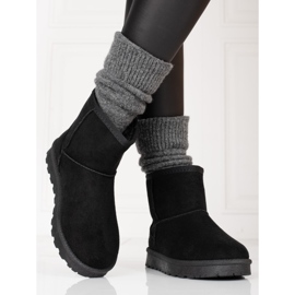 Schwarze Shelovet-Schneestiefel für Damen 1
