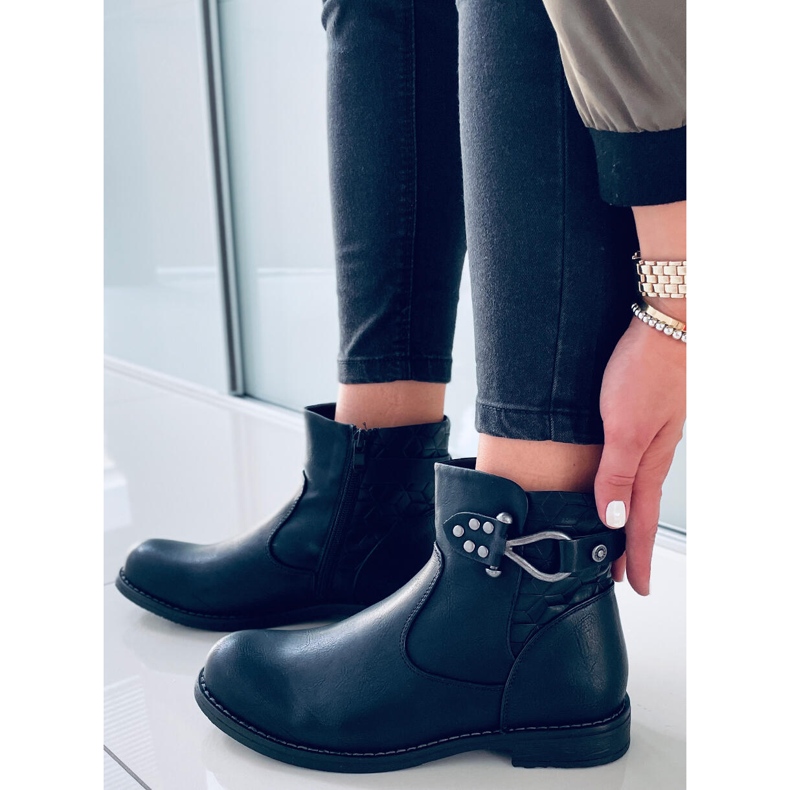 BM Dustin Black Damenstiefel schwarz 2