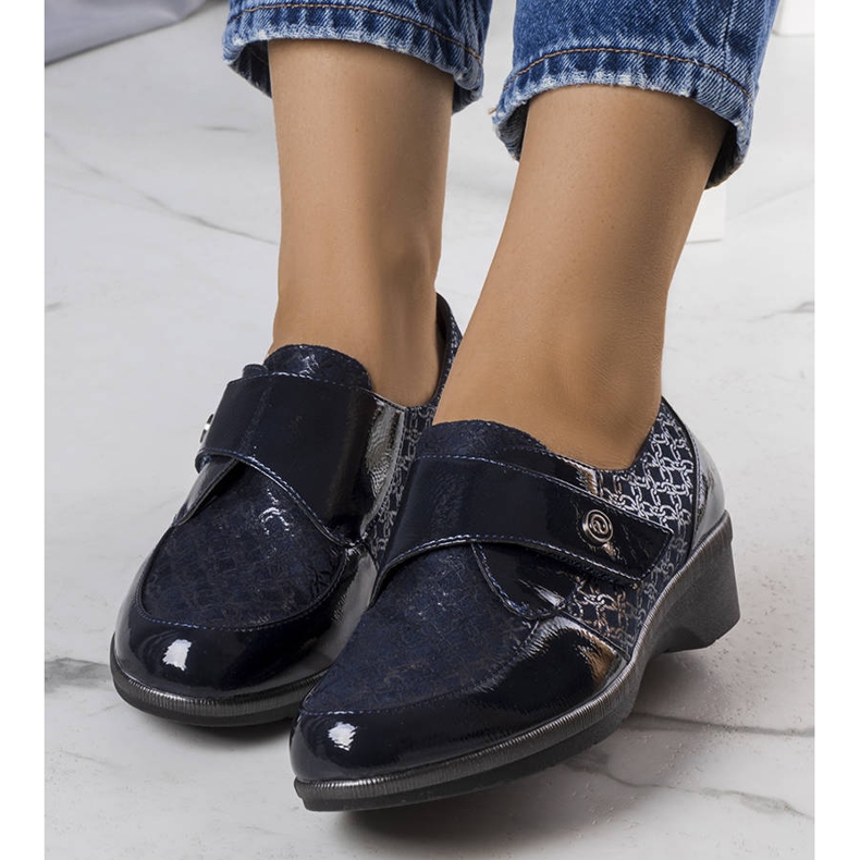 BM Marineblaue Brogues von Drancy 1