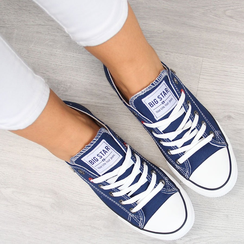Marineblaue halbe Turnschuhe Big Star T274021 1