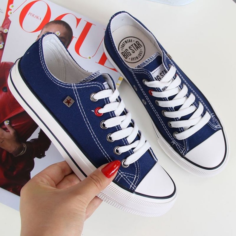 Schuhe, Turnschuhe Big Star W T274021 INT343 marineblau 1