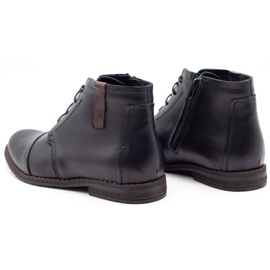 Joker Schwarze Winter Herrenschuhe 315J 3