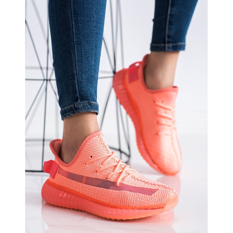 SHELOVET Textil-Sneaker auf der Plattform orange 2