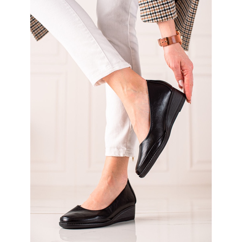 Lässige VINCEZA-Pumps schwarz 1