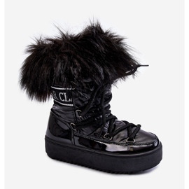 PM1 Isolierte Kinder-Schneestiefel zum Schnüren Schwarz Colioris 1