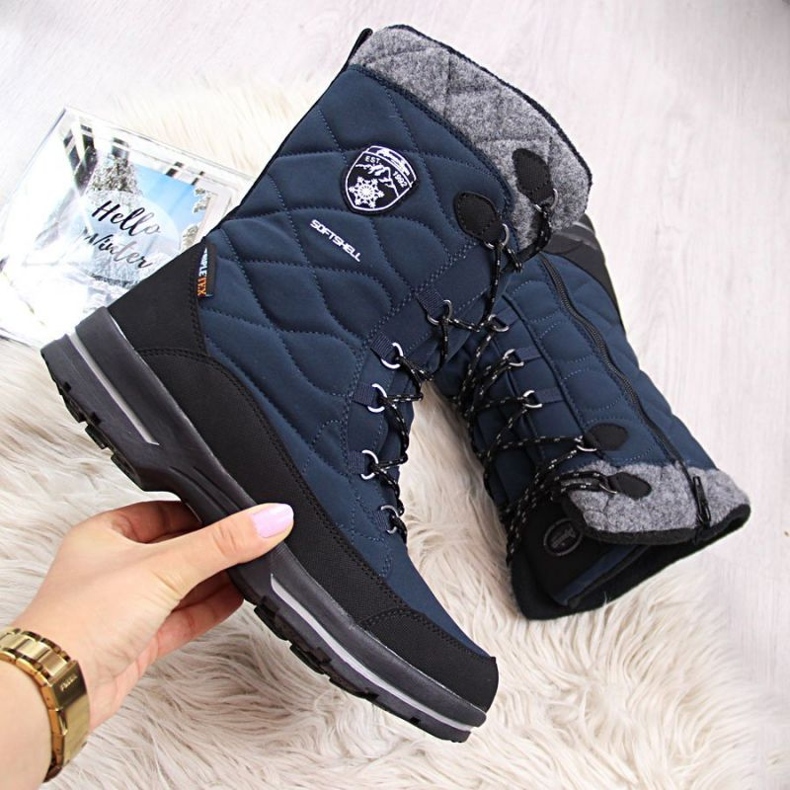 American Club wasserdichte Schneestiefel W AM516C blau 1