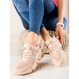 Openwork Damen Sneakers Big Star JJ274272 beige 2
