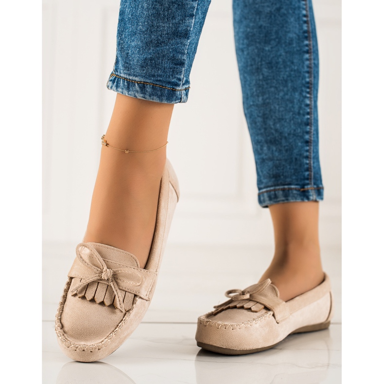 TRENDI Lässige Wildleder-Loafer beige 1