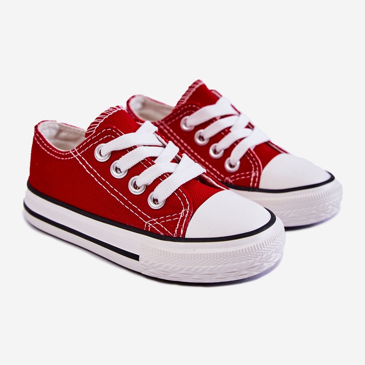 Rote Filemon Classic Sneakers für Kinder 2