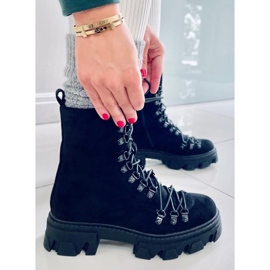 BM Conor Schwarze Arbeitsstiefel zum Schnüren 1