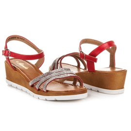 Renda Sandalen für Damen rot 1