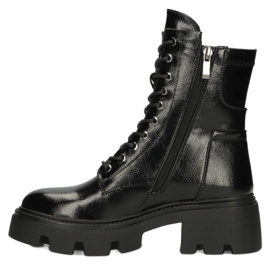 Frauen glänzende isolierte Stiefel Filippo DBT4095 Schwarz 2