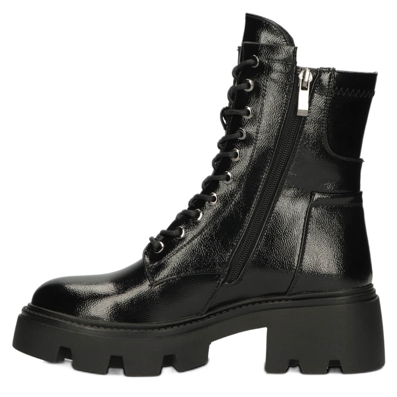 Frauen glänzende isolierte Stiefel Filippo DBT4095 Schwarz 2