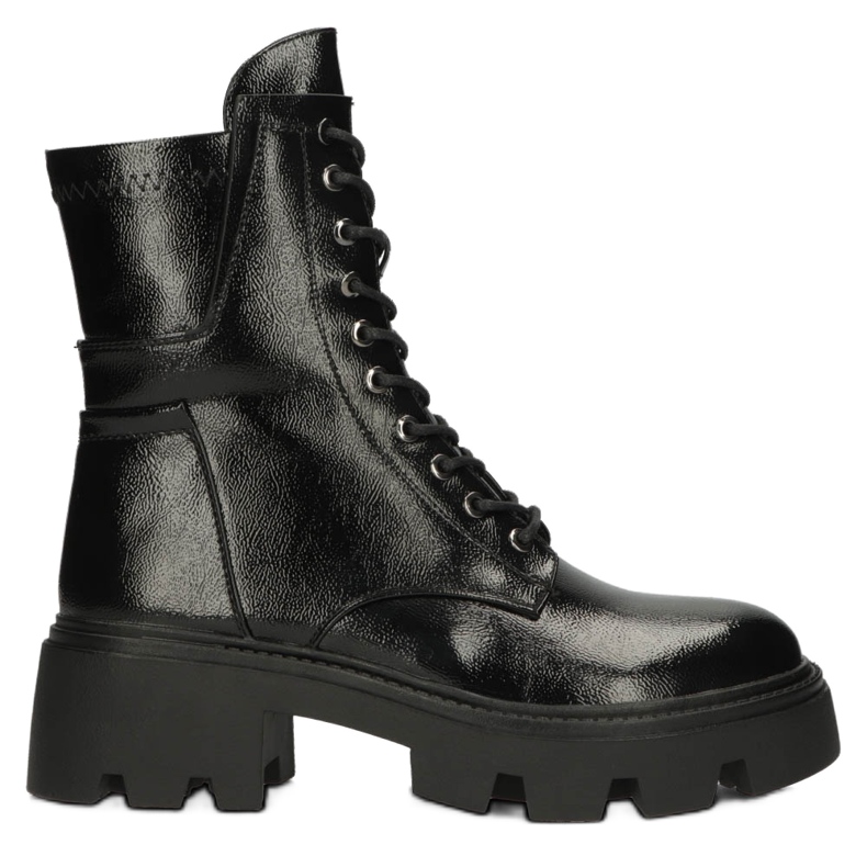 Frauen glänzende isolierte Stiefel Filippo DBT4095 Schwarz 1