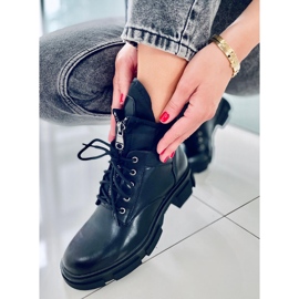 BM Damen-Schnürstiefel Wilde Schwarz 1