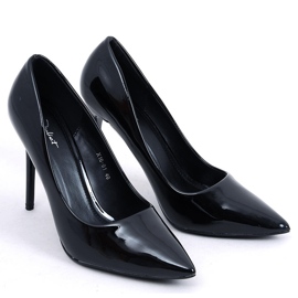 PA1 Damen High Heels lackiert Rutina Black schwarz 1