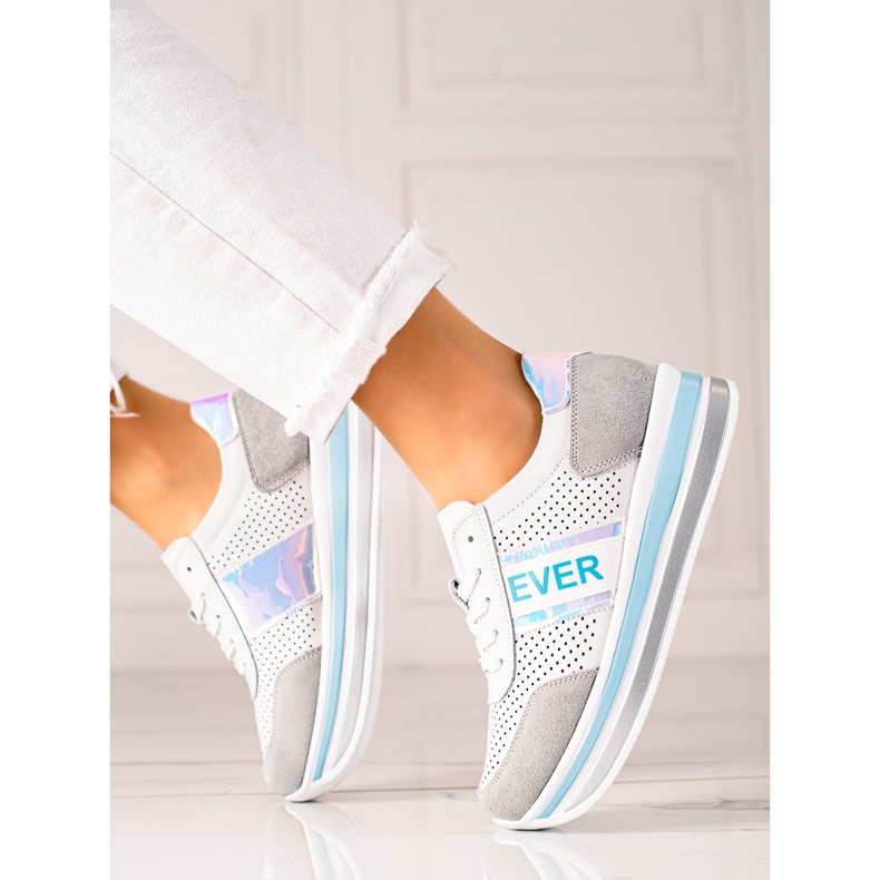 Filippo Ever Leder Sportschuhe weiß 2