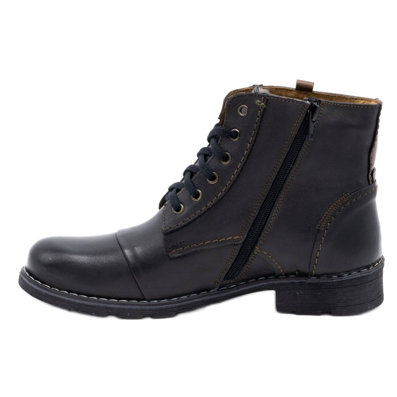 Olivier Herren 312 schwarze Schneestiefel 1