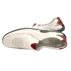 Olivier Herren Mokassins aus weißem Leder 901 Sommerschuhe 5