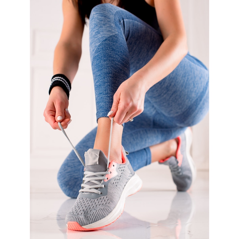 TRENDI Gebundene Sportschuhe grau 1