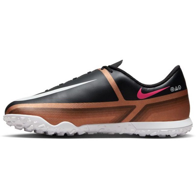 Nike Phantom GT2 Club Qatar Tf Jr DR6064 810 Fußballschuhe braun schwarz beige und braun 1