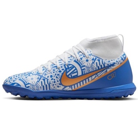 Nike Zoom Mercurial Superfly 9 CR7 Tf Jr DQ5330 182 Fußballschuhe mehrfarbig blau 1