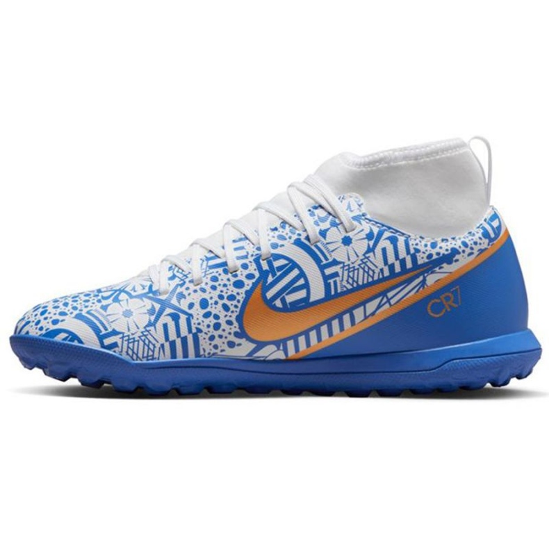 Nike Zoom Mercurial Superfly 9 CR7 Tf Jr DQ5330 182 Fußballschuhe mehrfarbig blau 1