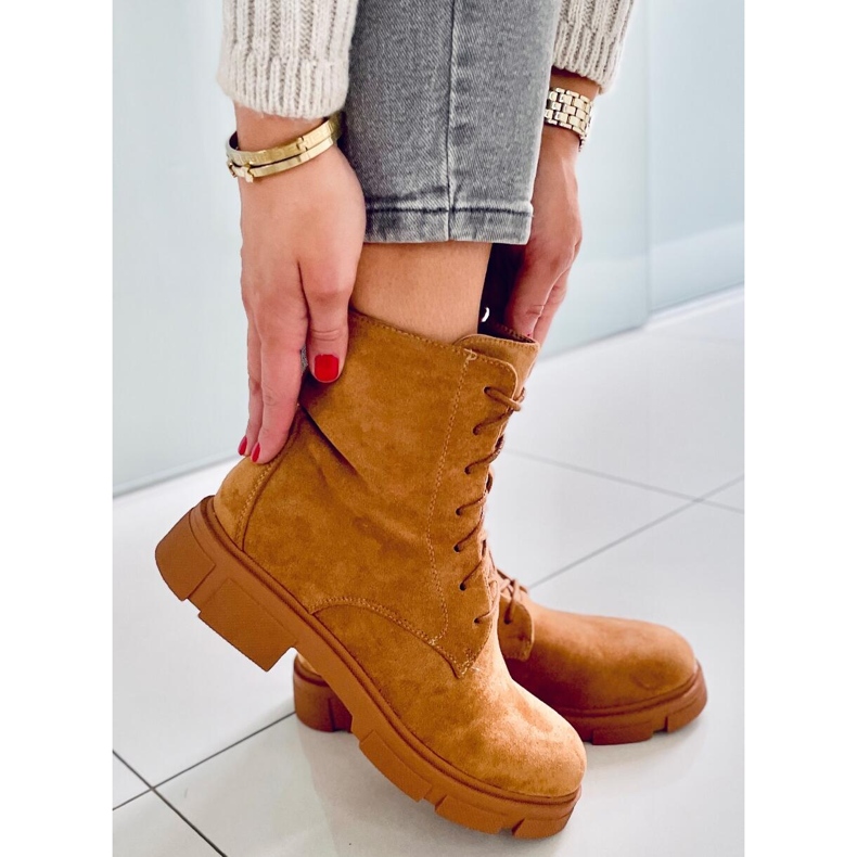 PA1 Zoe Camel Schnür-Arbeiter beige 2