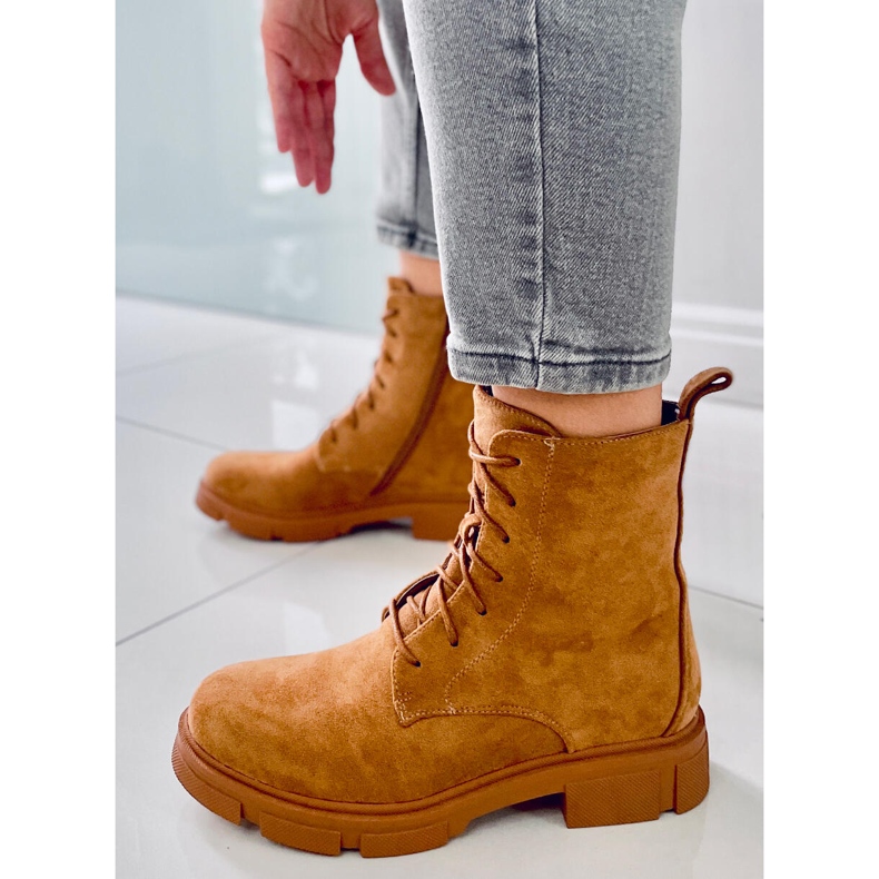 PA1 Zoe Camel Schnür-Arbeiter beige 1