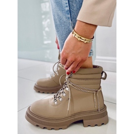 PA1 Hudson Apricot Trapper-Stiefel beige 1