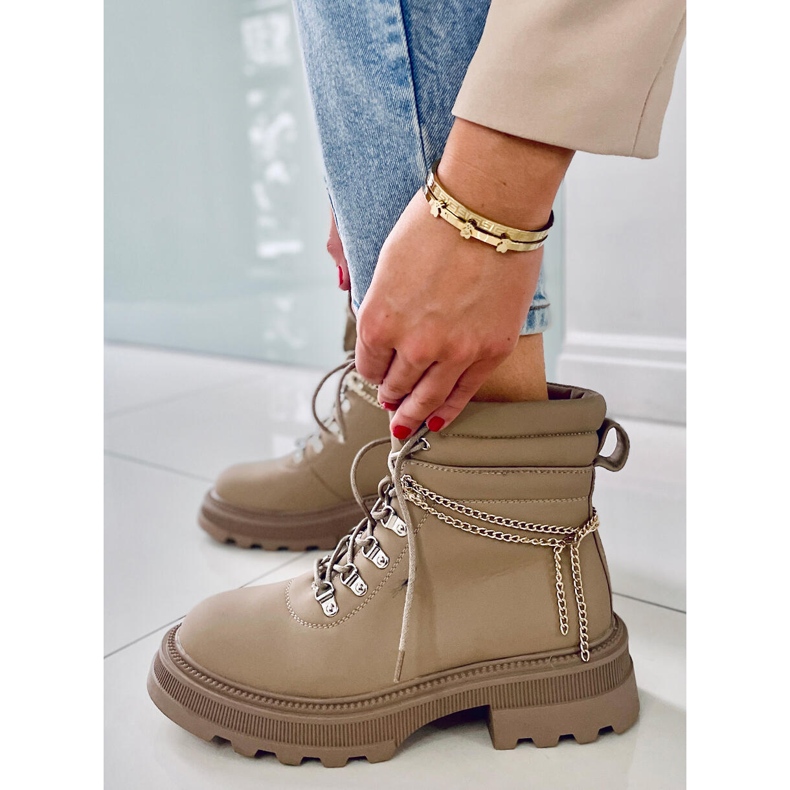 PA1 Hudson Apricot Trapper-Stiefel beige 1