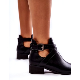 PG1 Damenstiefeletten mit Ausschnitten Schwarz Mandy 3