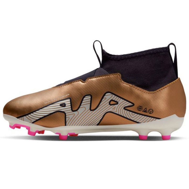 Fußballschuhe Nike Zoom Mercurial Superfly 9 Academy Qatar FG/MG Jr DR6044 810 braun beige und braun 1