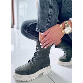 Roisin Green Wildleder-Schnürstiefel grün 1